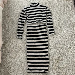 ZARA skirt/long sleeve set